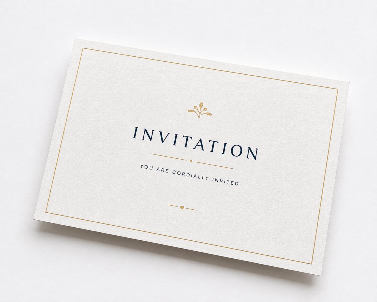 Premium invitation card printing